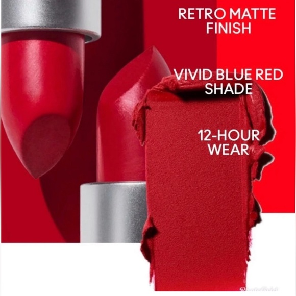 💄💋 MAC Retro Matte Lipstick in Ruby Woo (Vivid Blue-Red) Full Size. Brand new! - Picture 3 of 15